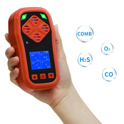 YA-CDX4 CE FCC फैक्टरी मूल्य 4 में 1 गैस डिटेक्टर पोर्टेबल मल्टी गैस O2 CO LEL H2S गैस मॉनिटर अलार्म